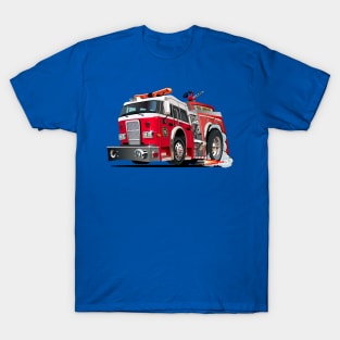 Cartoon firetruck T-Shirt